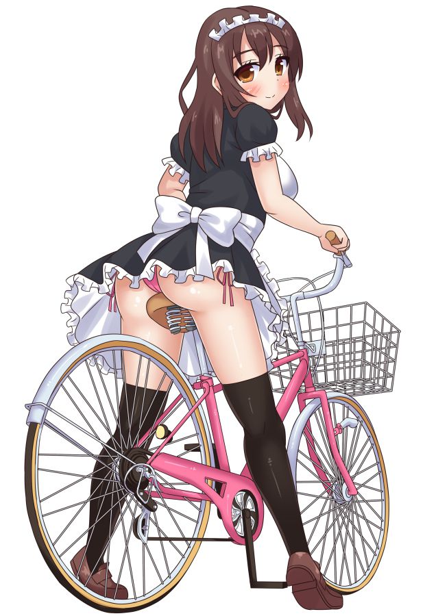 【Secondary】Erotic image of "bicycle panchira" where a country schoolgirl serves a salaryman on her way to work every morning 56