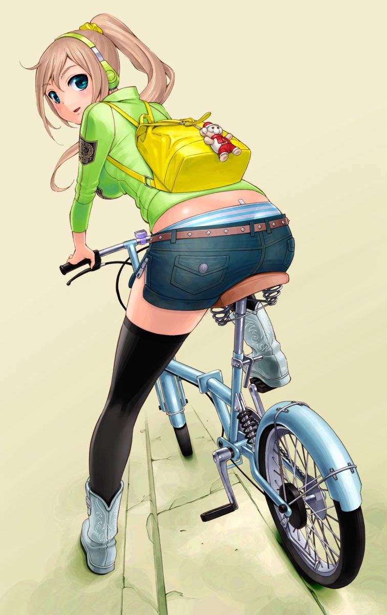 【Secondary】Erotic image of "bicycle panchira" where a country schoolgirl serves a salaryman on her way to work every morning 57