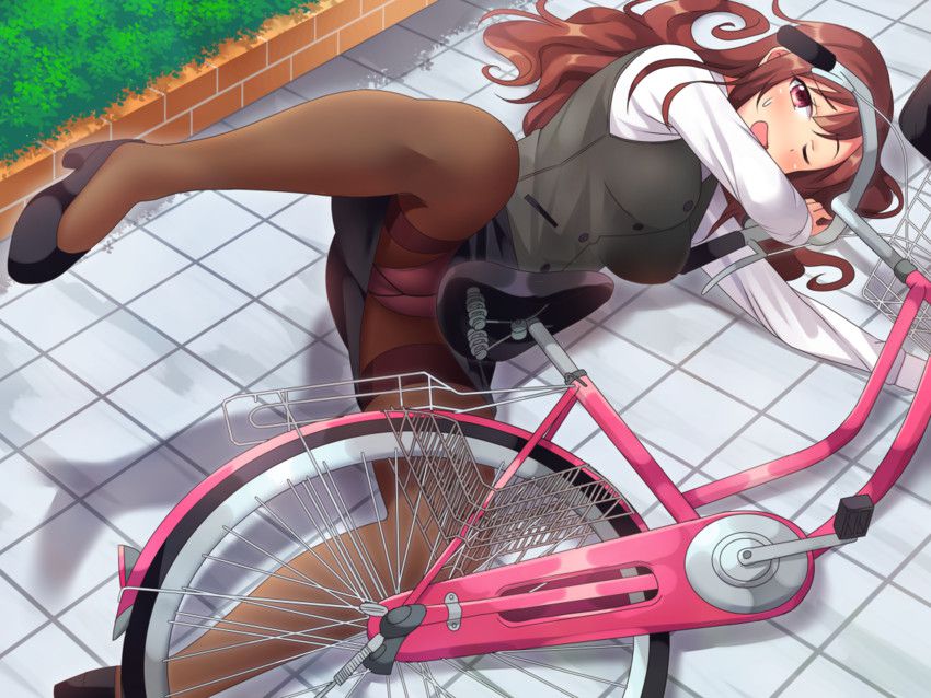 【Secondary】Erotic image of "bicycle panchira" where a country schoolgirl serves a salaryman on her way to work every morning 58