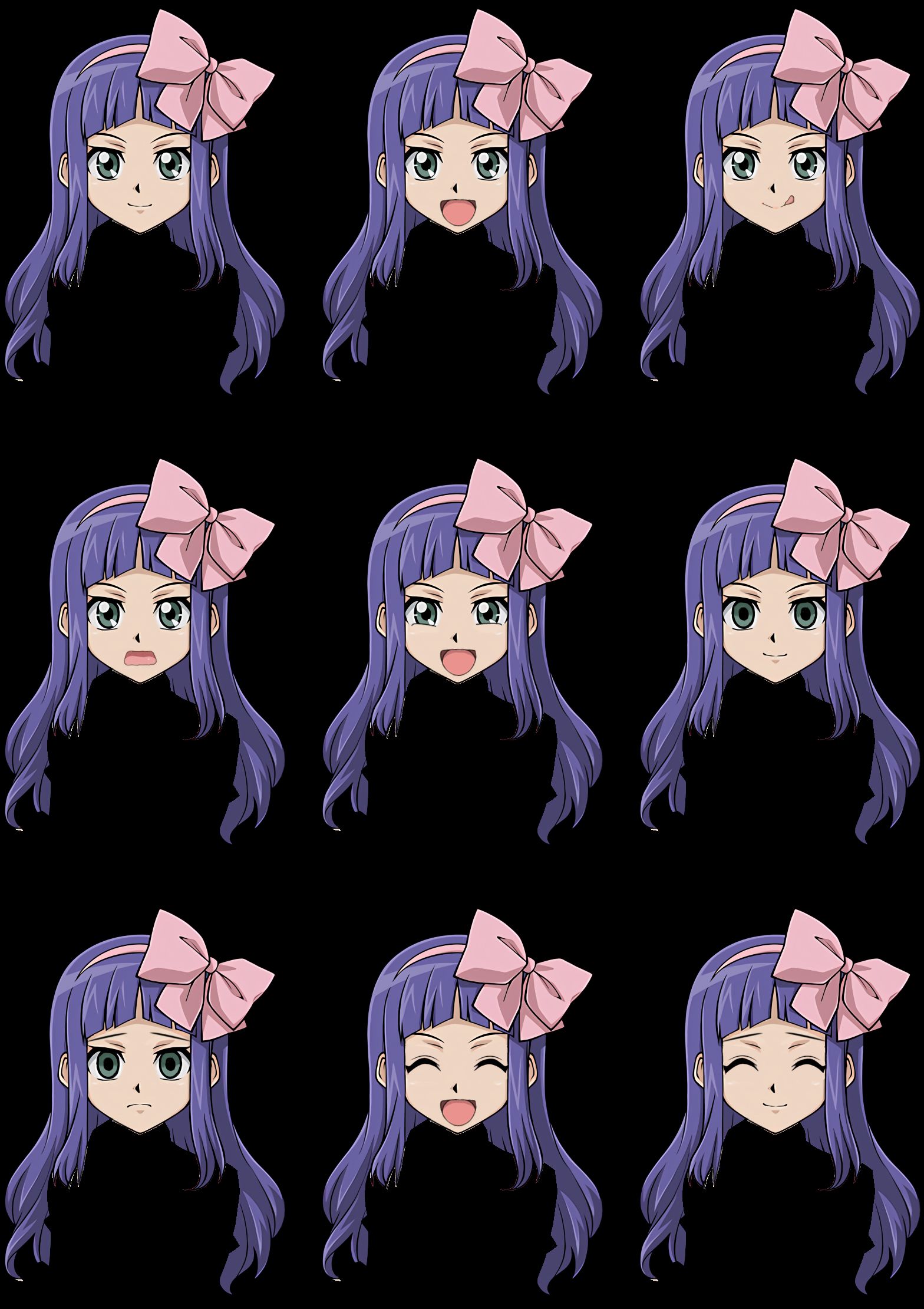 [Erocola material] [face material of anime character] that can be used for Erocola Part 60 6