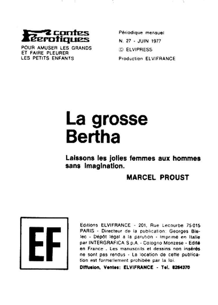 Elvifrance - Contes feerotiques - 027 - La grosse Bertha [French] 3