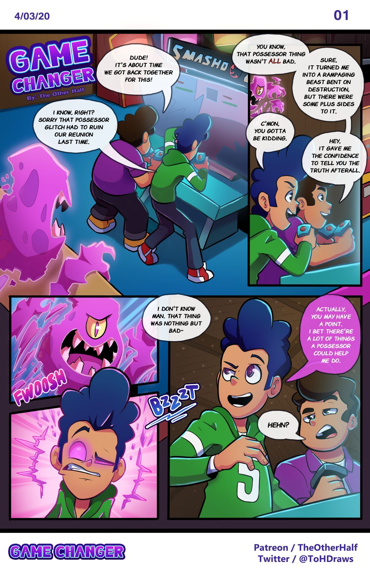 TheOtherHalf - Game Changer (Glitch Techs comic) (ongoing) 1