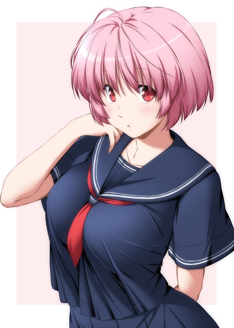 [Secondary] erotic image of "pink hair beautiful girl" that exists naturally as an anime character but has definitely not seen in reality 23