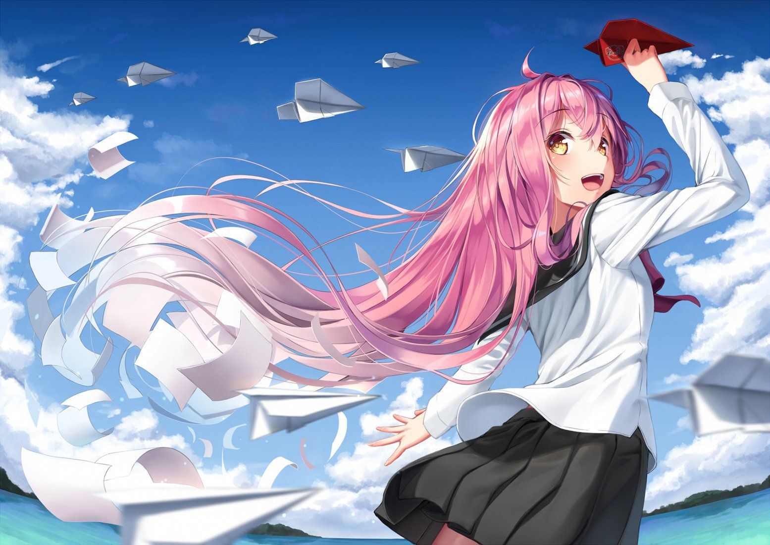 [Secondary] erotic image of "pink hair beautiful girl" that exists naturally as an anime character but has definitely not seen in reality 42