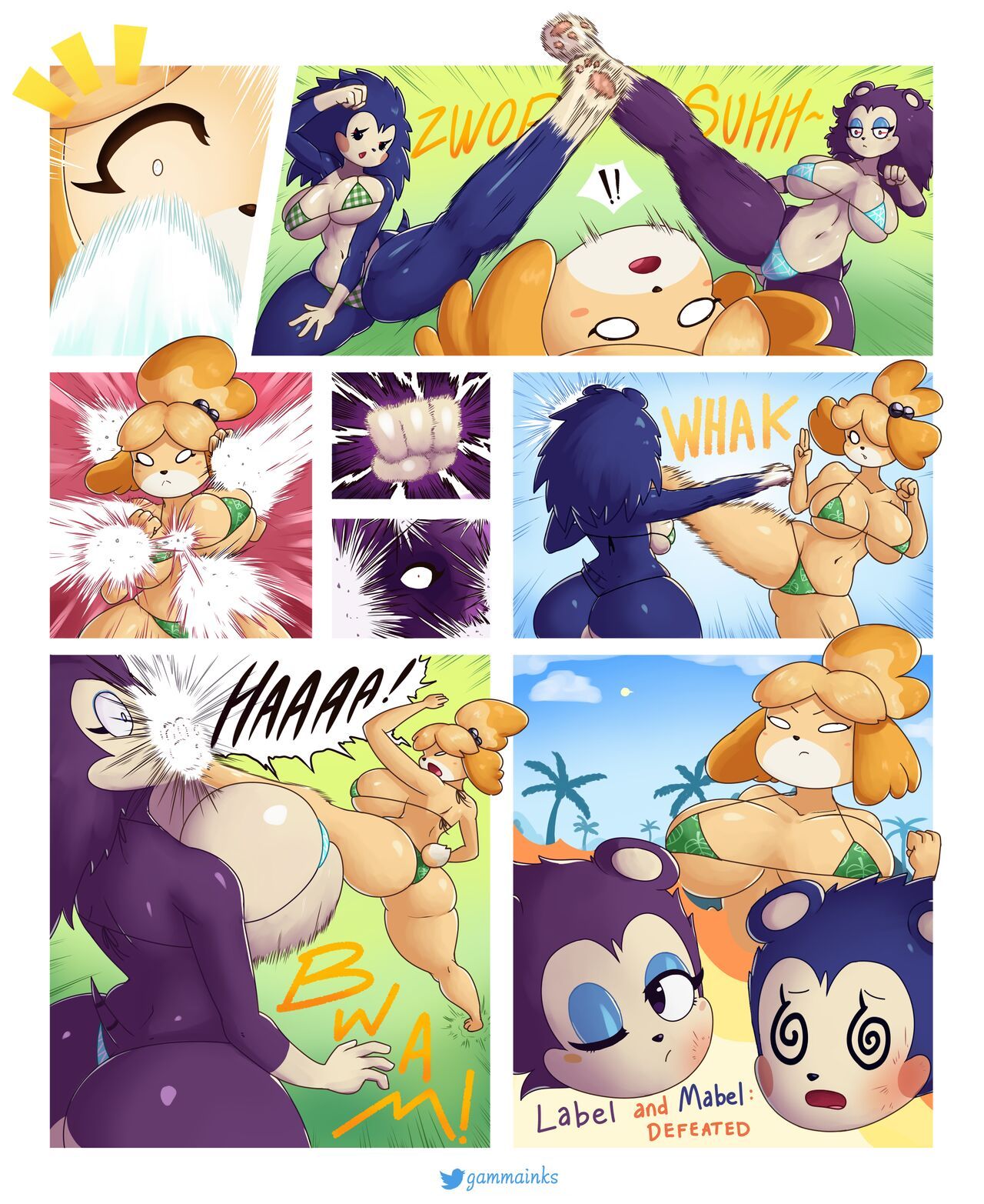 [Gammainks] Isabelle's challenge (Animal Crossing) [Ongoing] 3