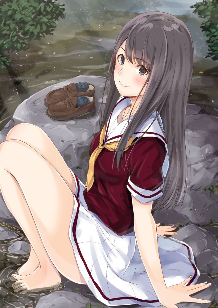 [111 pieces of intense selection] secondary image of a cute girl barefoot 17