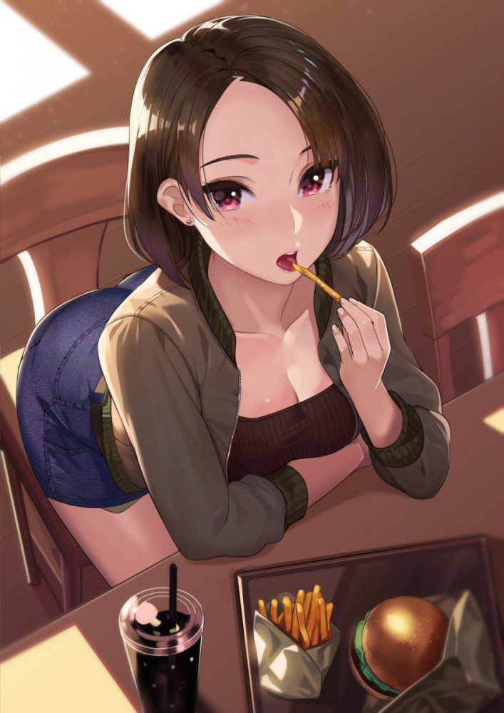 【Secondary】Image of a girl eating and drinking Part 3 10