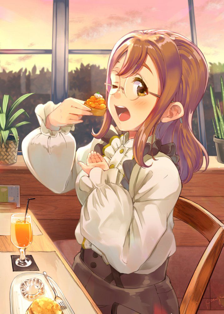 【Secondary】Image of a girl eating and drinking Part 3 12