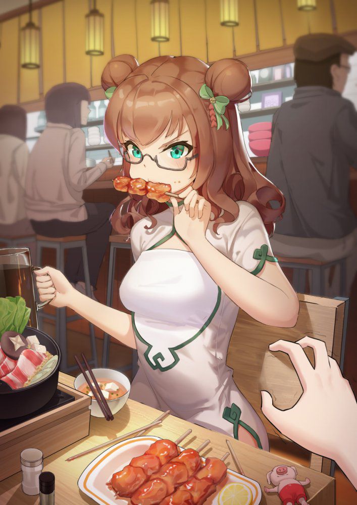 【Secondary】Image of a girl eating and drinking Part 3 3