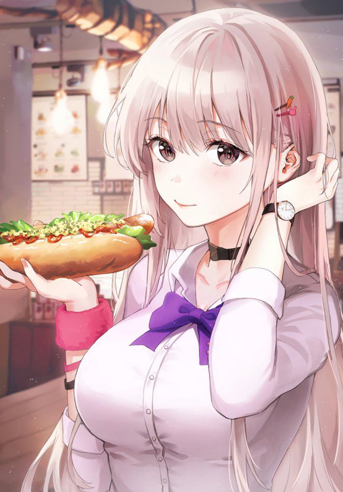 【Secondary】Image of a girl eating and drinking Part 3 43