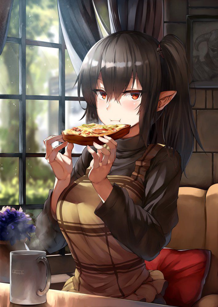 【Secondary】Image of a girl eating and drinking Part 3 44