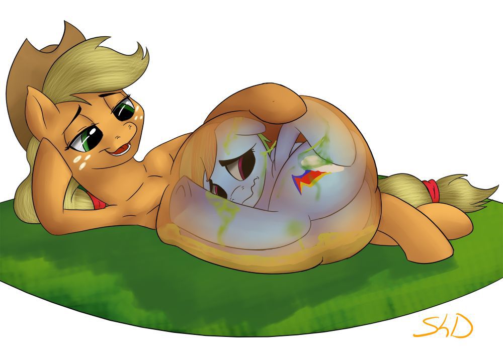 Applejack Vore Art Collection 36