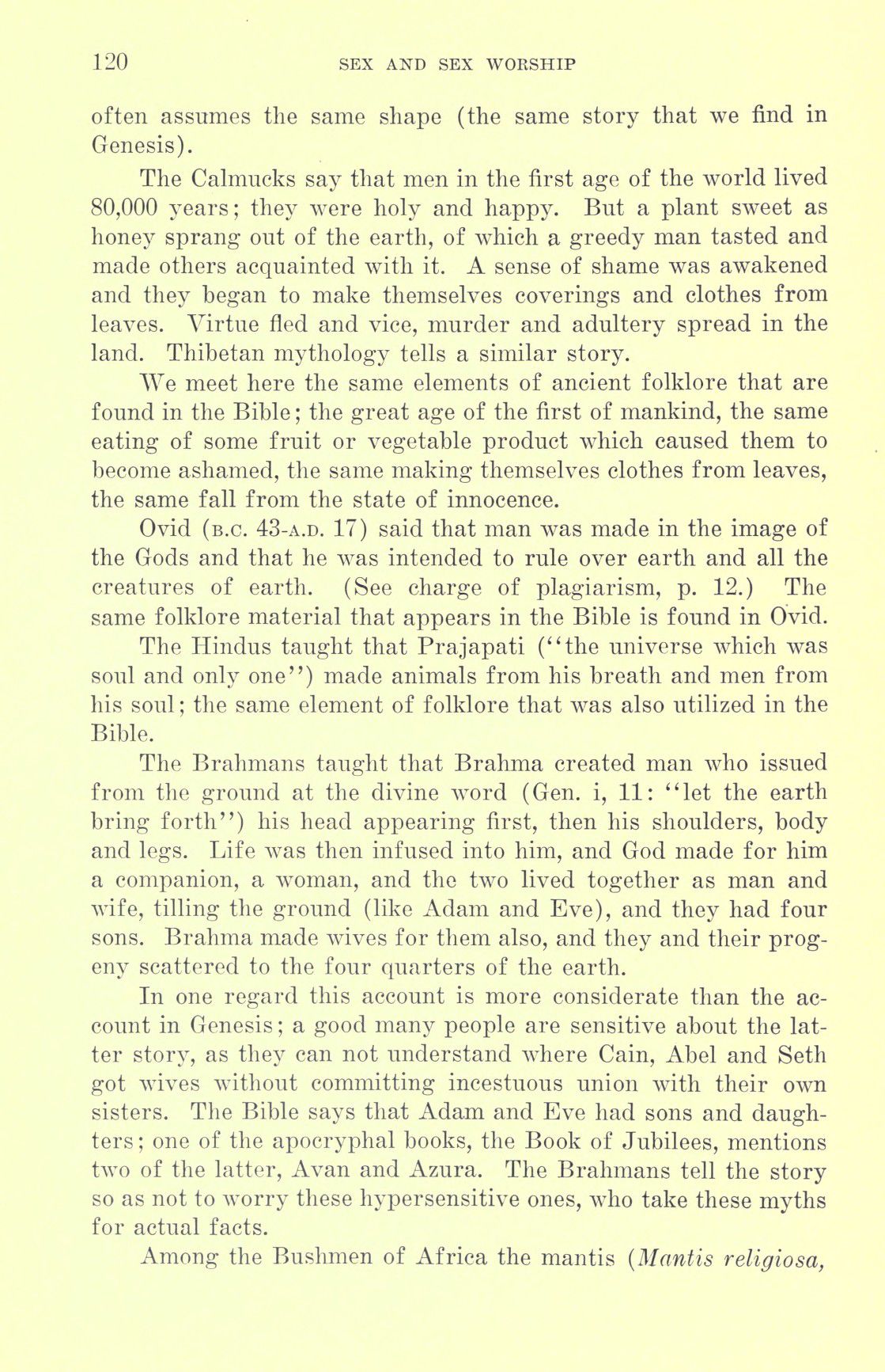 [Otto Augustus Wall] Sex and sex worship : (phallic worship) a scientific treatise on sex, its nature and function, and its influence on art, science, architecture, and religion--with special reference to sex worship and symbolism 140