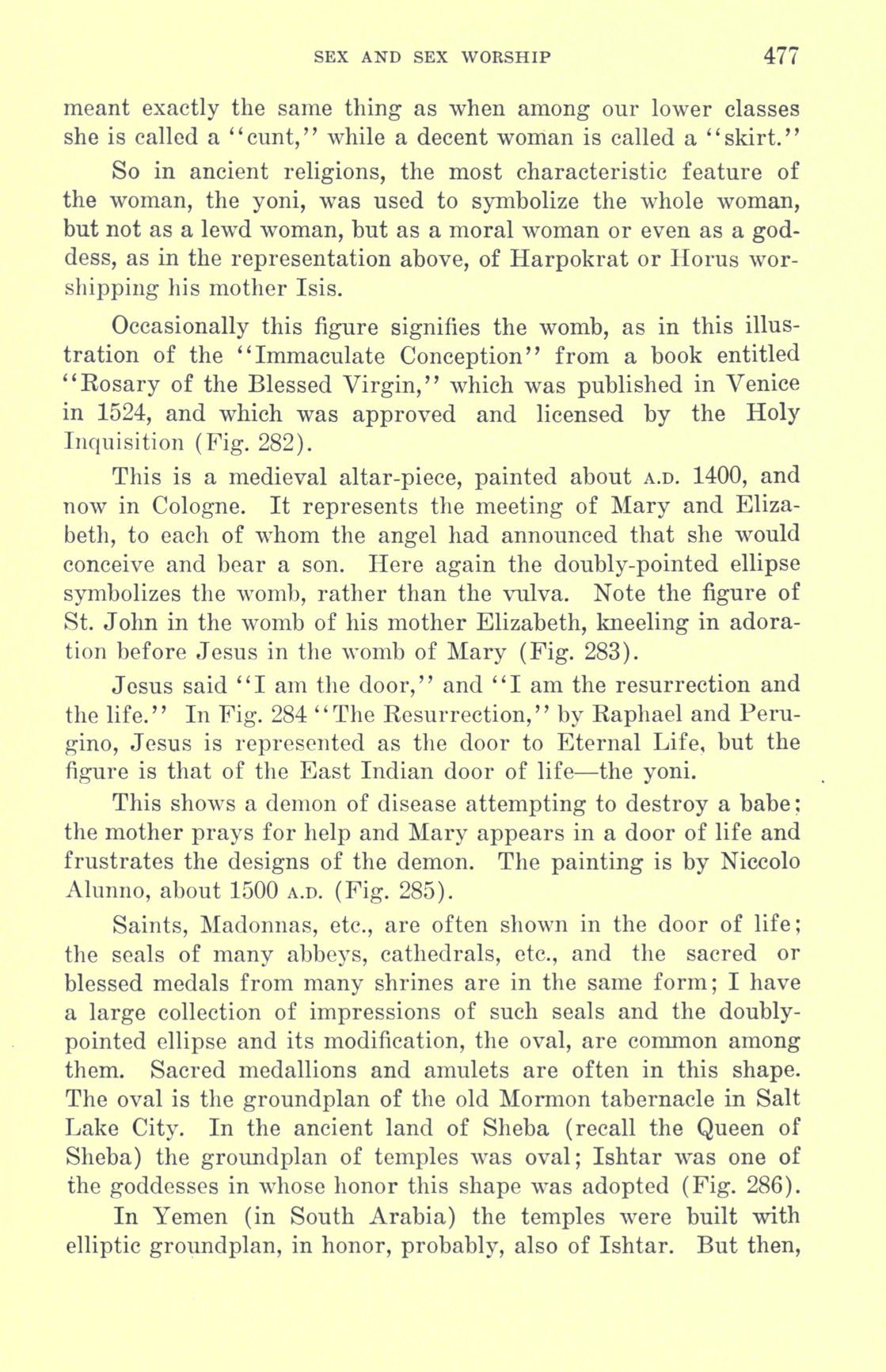 [Otto Augustus Wall] Sex and sex worship : (phallic worship) a scientific treatise on sex, its nature and function, and its influence on art, science, architecture, and religion--with special reference to sex worship and symbolism 497