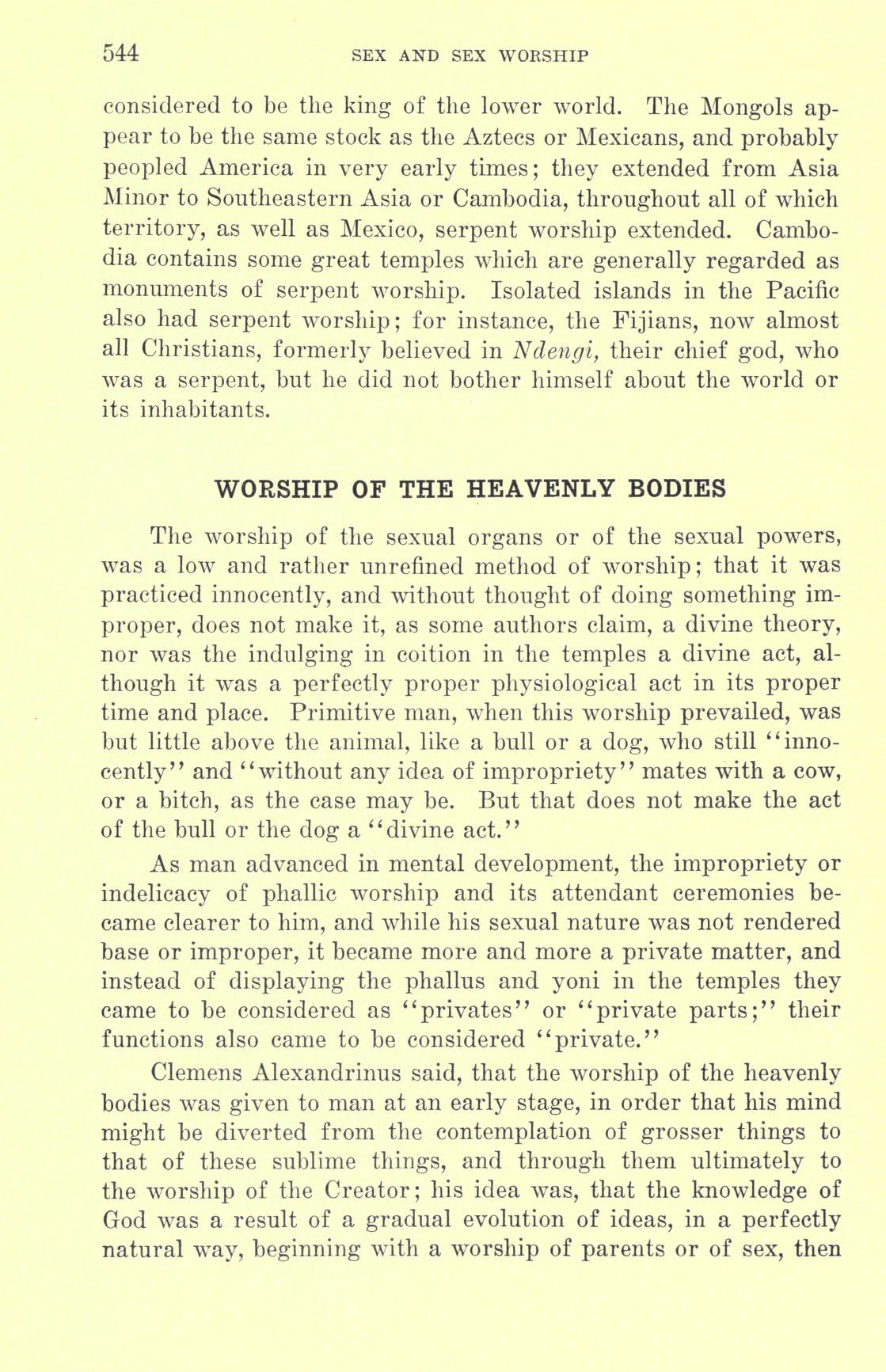 [Otto Augustus Wall] Sex and sex worship : (phallic worship) a scientific treatise on sex, its nature and function, and its influence on art, science, architecture, and religion--with special reference to sex worship and symbolism 564