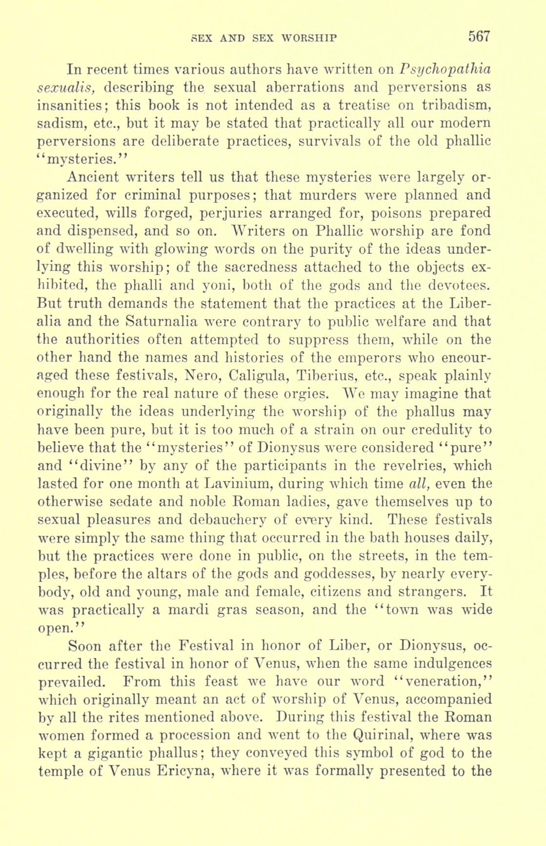 [Otto Augustus Wall] Sex and sex worship : (phallic worship) a scientific treatise on sex, its nature and function, and its influence on art, science, architecture, and religion--with special reference to sex worship and symbolism 587