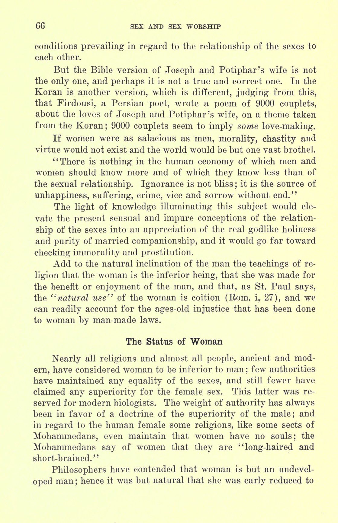 [Otto Augustus Wall] Sex and sex worship : (phallic worship) a scientific treatise on sex, its nature and function, and its influence on art, science, architecture, and religion--with special reference to sex worship and symbolism 86