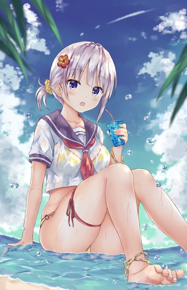 【129 intense selections】Secondary image of a beautiful barefoot girl with loli breasts 19