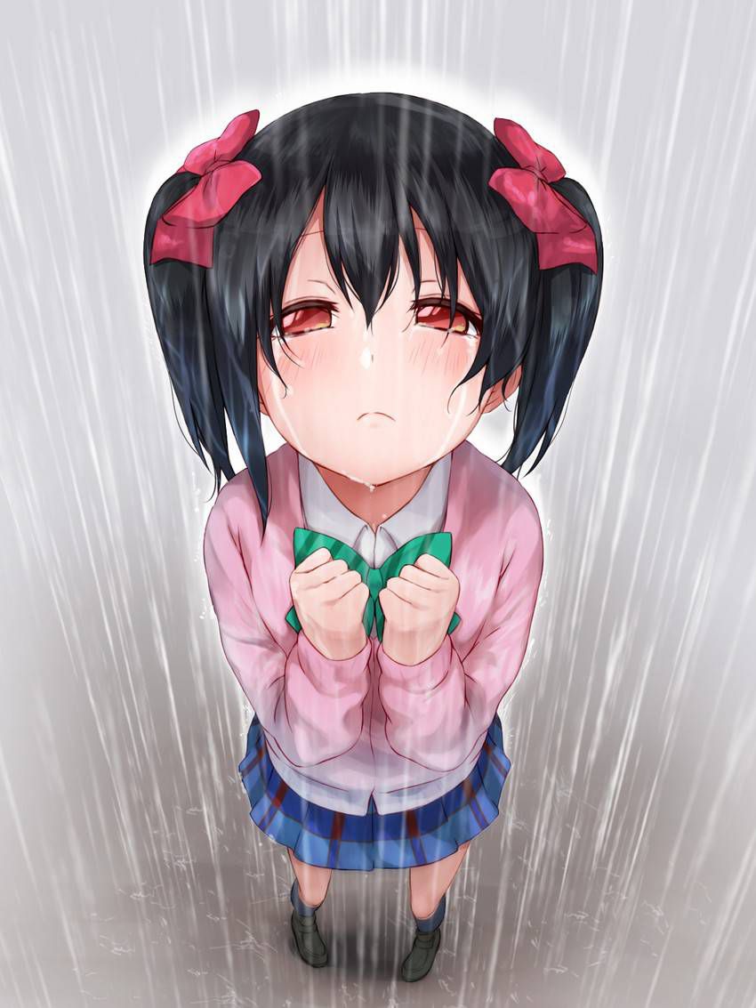 【Secondary】Erotic image of "sheer bra schoolgirl" who has wet uniform in sudden rain and bra is transparent 41