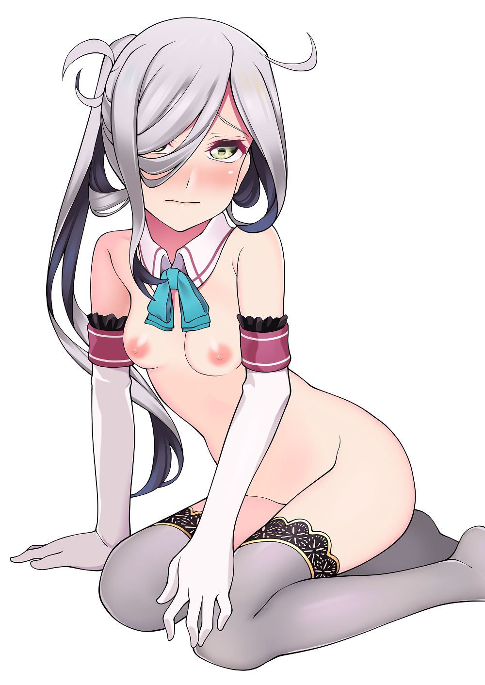 [Asa frost-chan (ship this)] secondary erotic image of the silver-haired loli one-eye hidden asa frost of the fleet collection 55