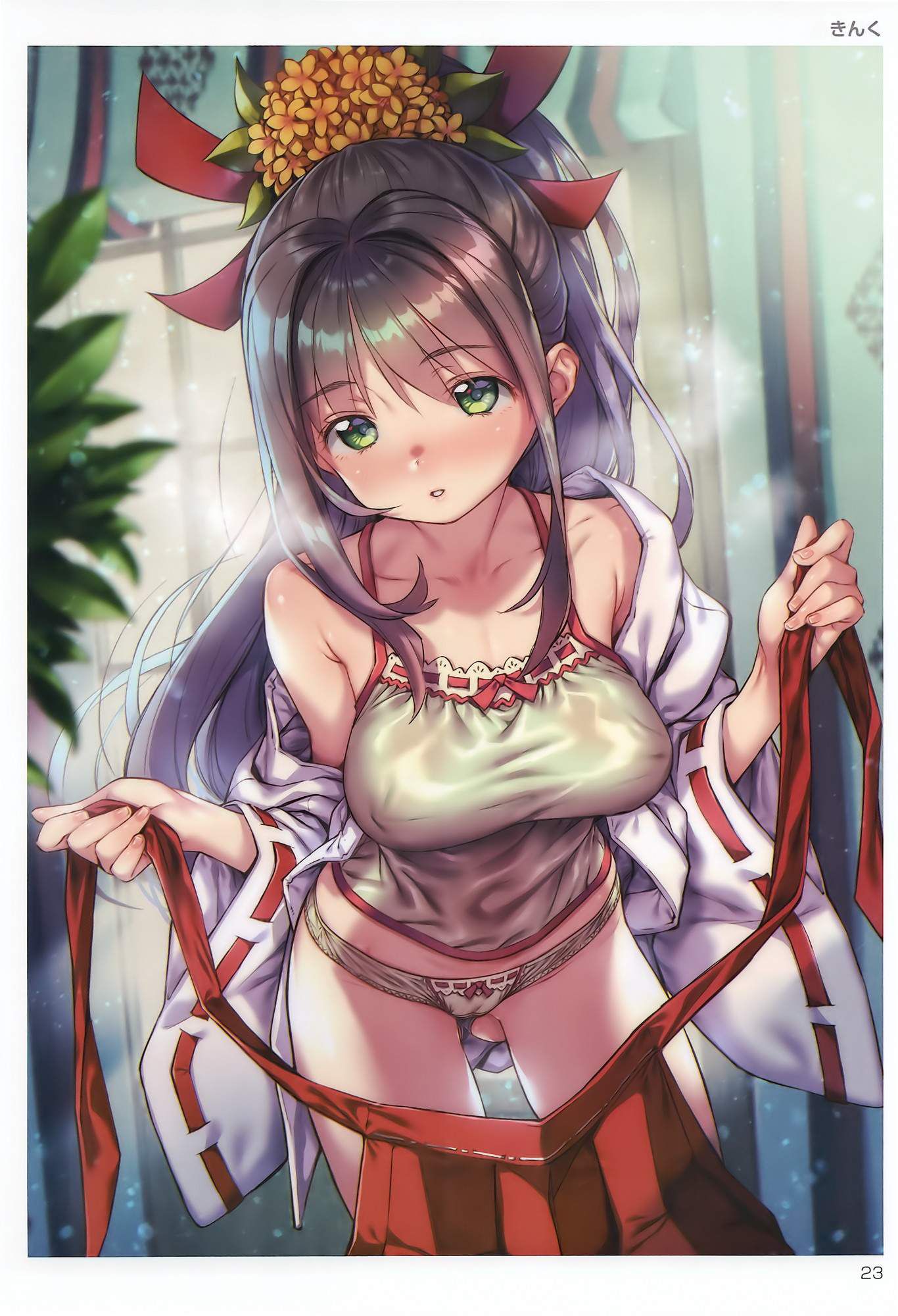 【Holiday customary】Neat, pretty and a little eci? Images of shrine maidens and gods gather ~ "Sando" 27