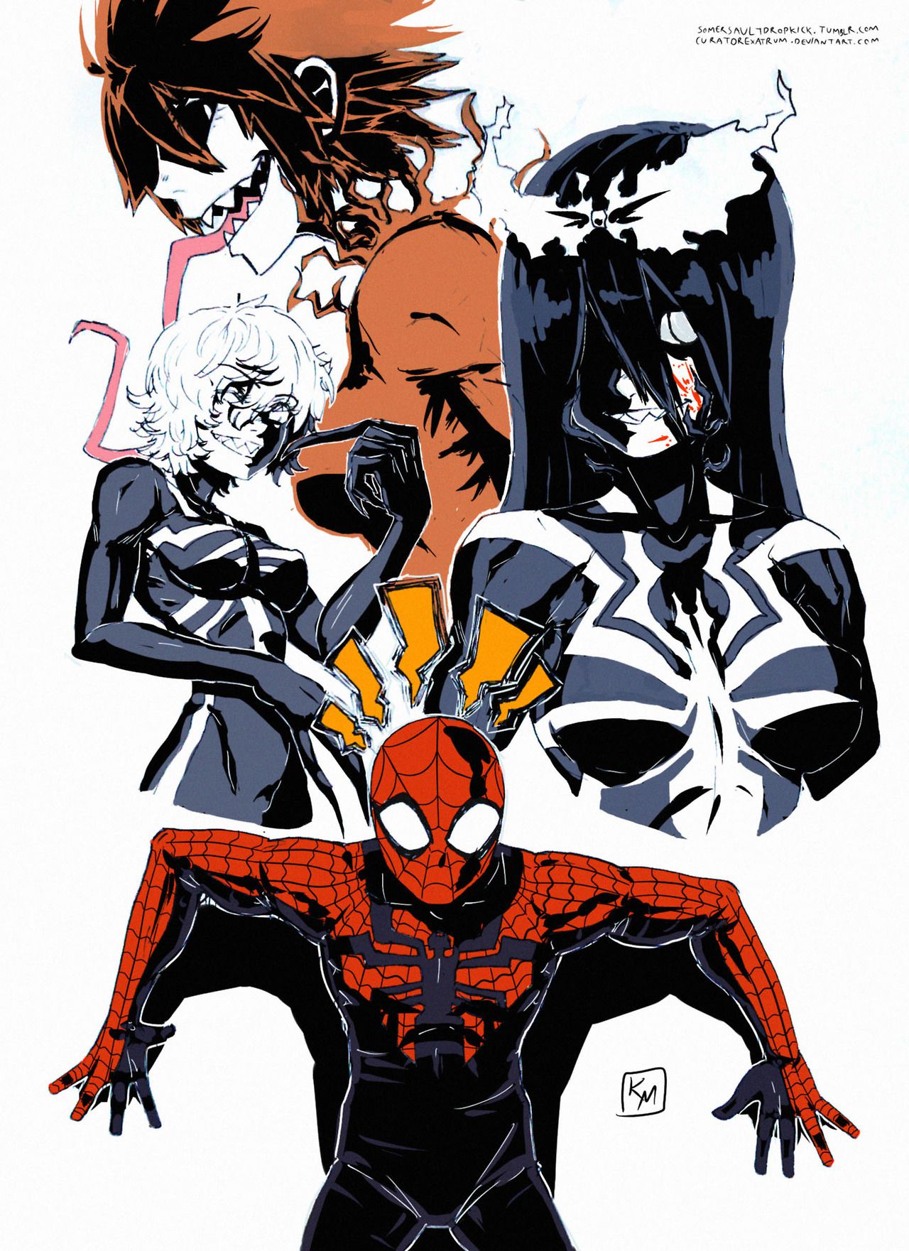 [somersaultdropkick] Symbiote-chan (Spider-man) 39