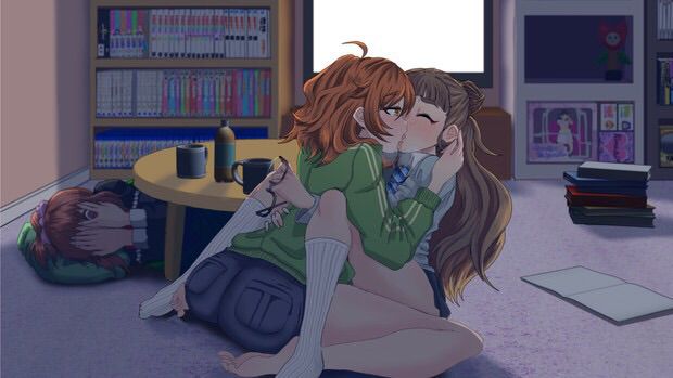[Image] scene where the faces of girls are close to each other is etch www. 4