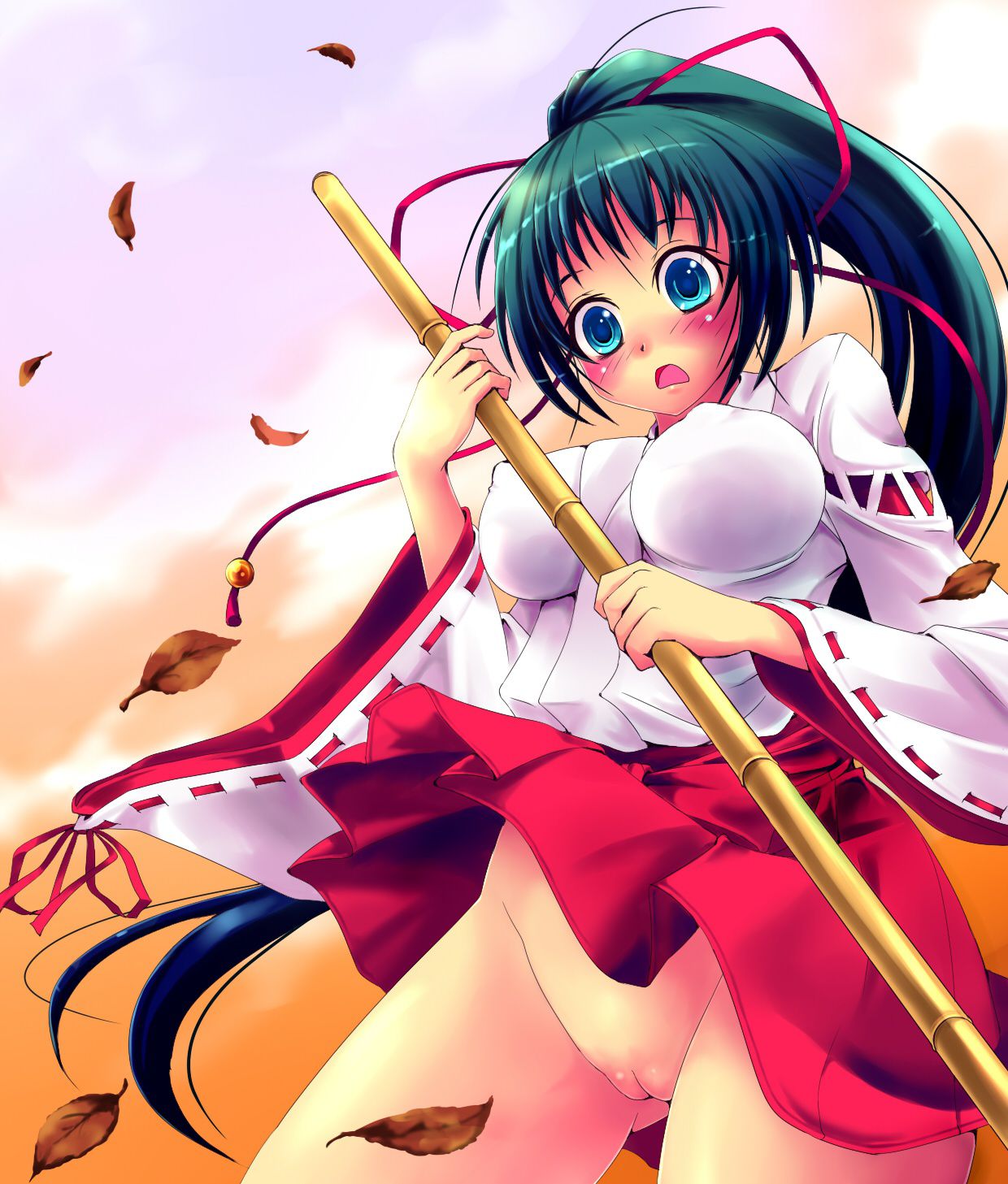 Naughty image of a cute shrine maiden! Part 4 23