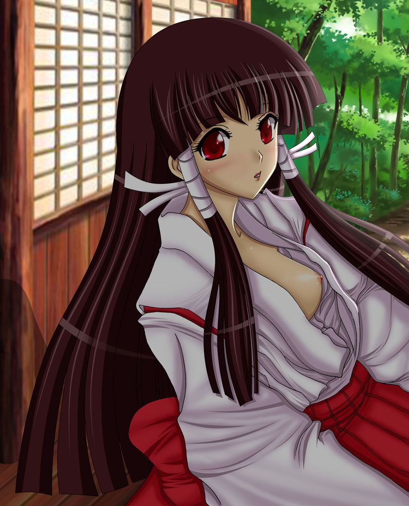 Naughty image of a cute shrine maiden! Part 4 24