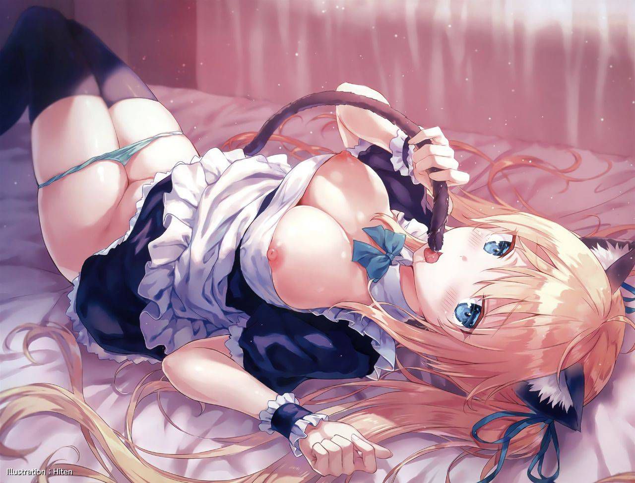 [Secondary] erotic image of a beautiful girl maid who seems to be excited by the back figure that makes delicious tea and is likely to be knee-high suri 24