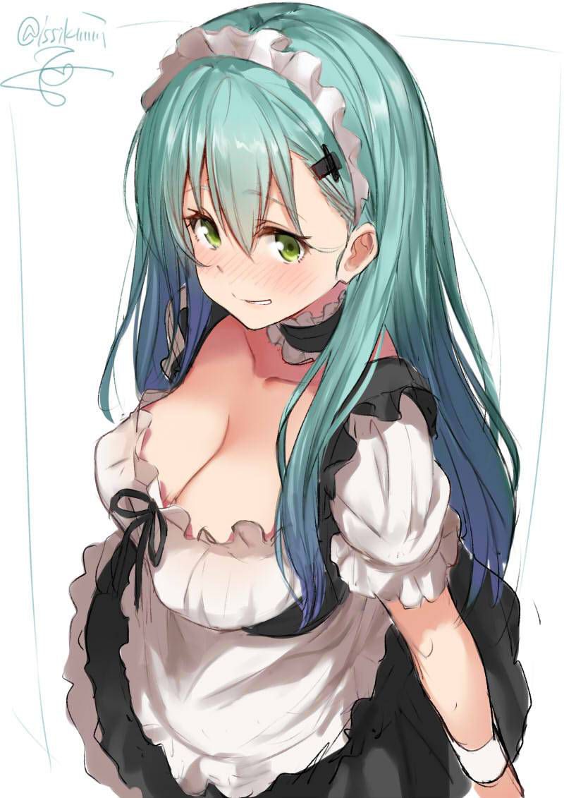 [Secondary] erotic image of a beautiful girl maid who seems to be excited by the back figure that makes delicious tea and is likely to be knee-high suri 32