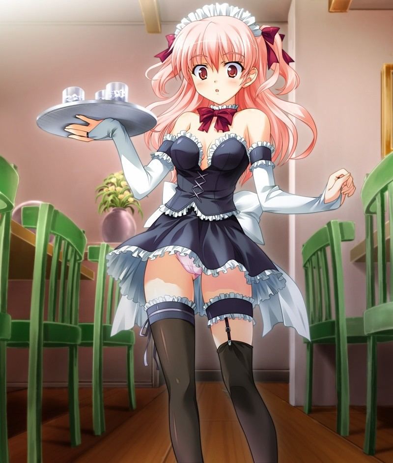 [Secondary] erotic image of a beautiful girl maid who seems to be excited by the back figure that makes delicious tea and is likely to be knee-high suri 8