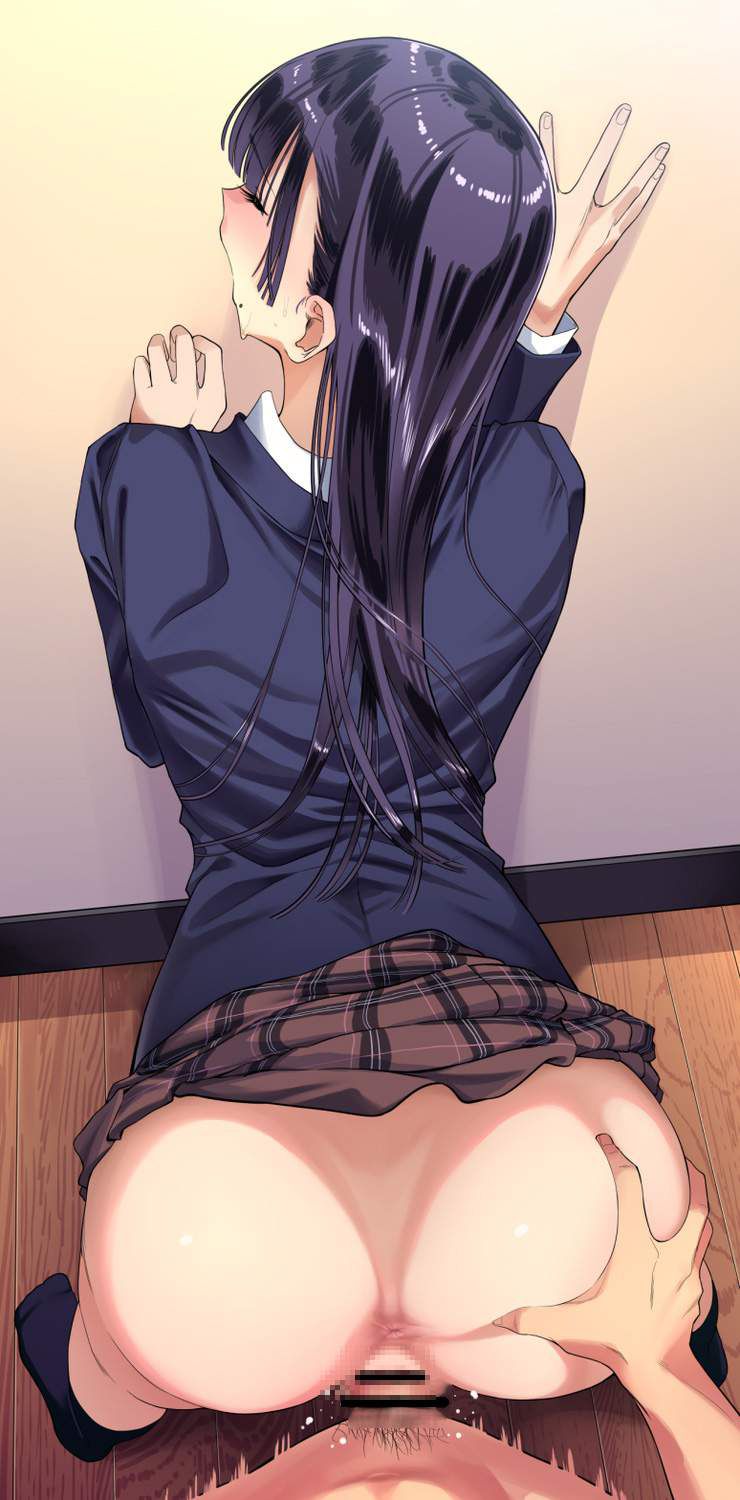 [Ero story that was a school] secondary erotic image of a uniform couple having sex in the school 33