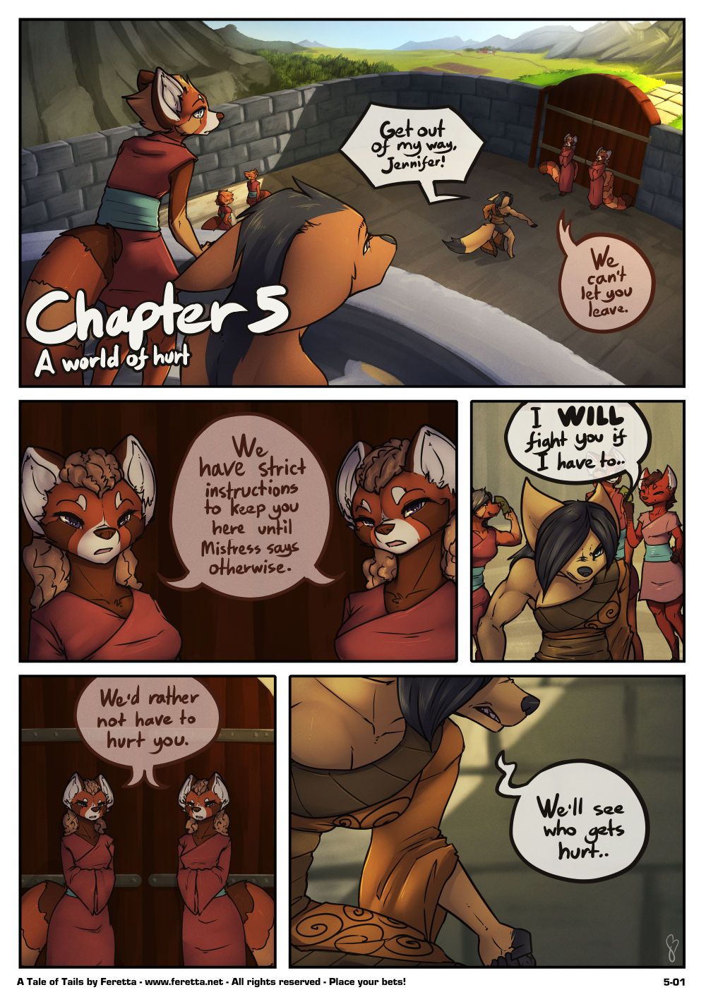 [Feretta] A Tale of Tails: Chapter 5 - A World of Hurt (ongoing) 1