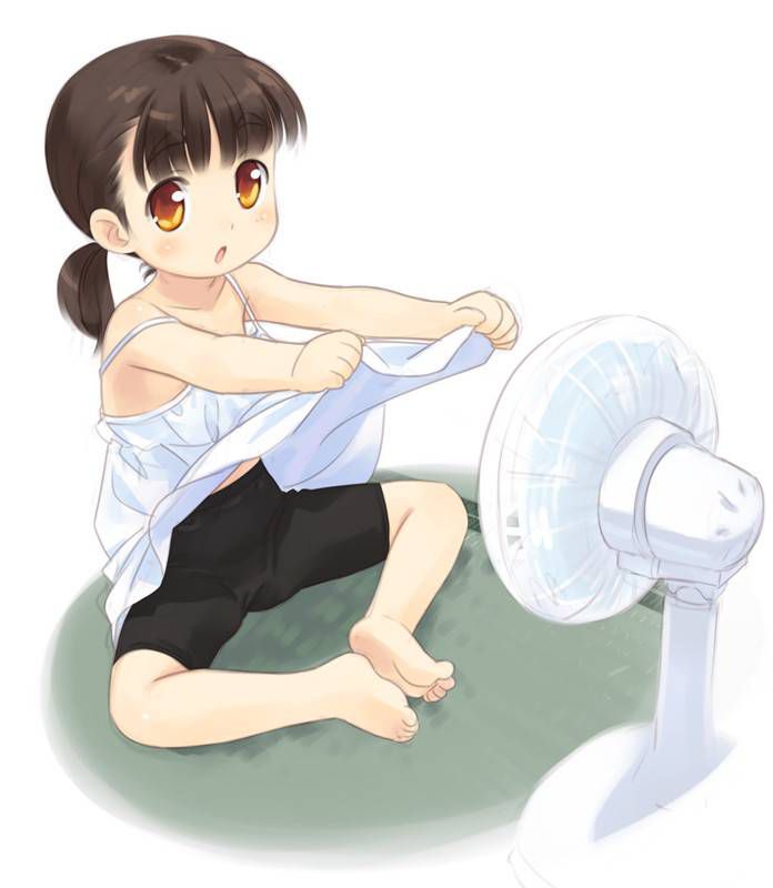Everyone did it once, didn't they? It is an annual event of summer to send the wind in the skirt and the jacket with the fan and to cool down! 3