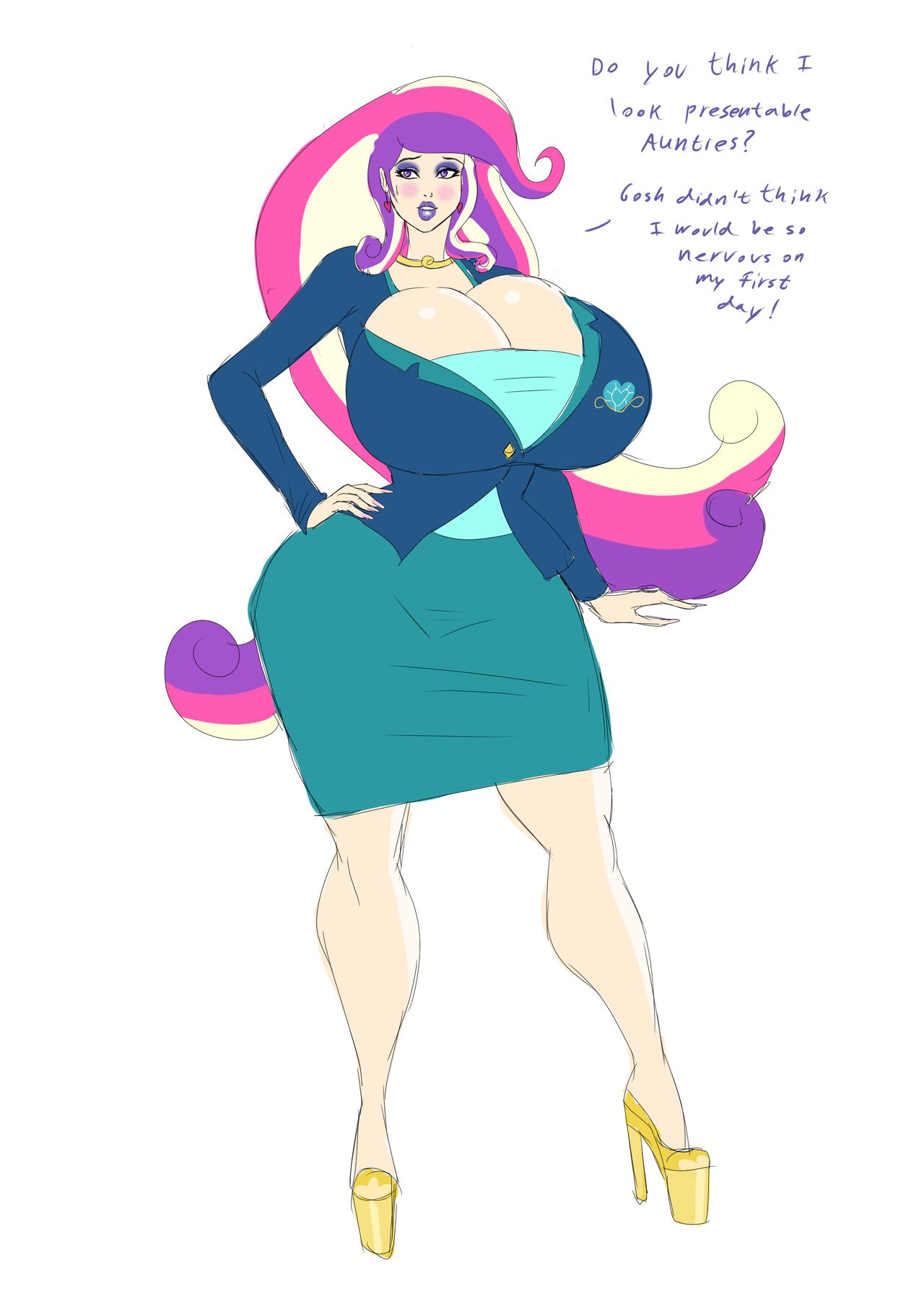 Bimbo Canterlot High (+Misc. Other Bimbo Art) - by Annon 1062