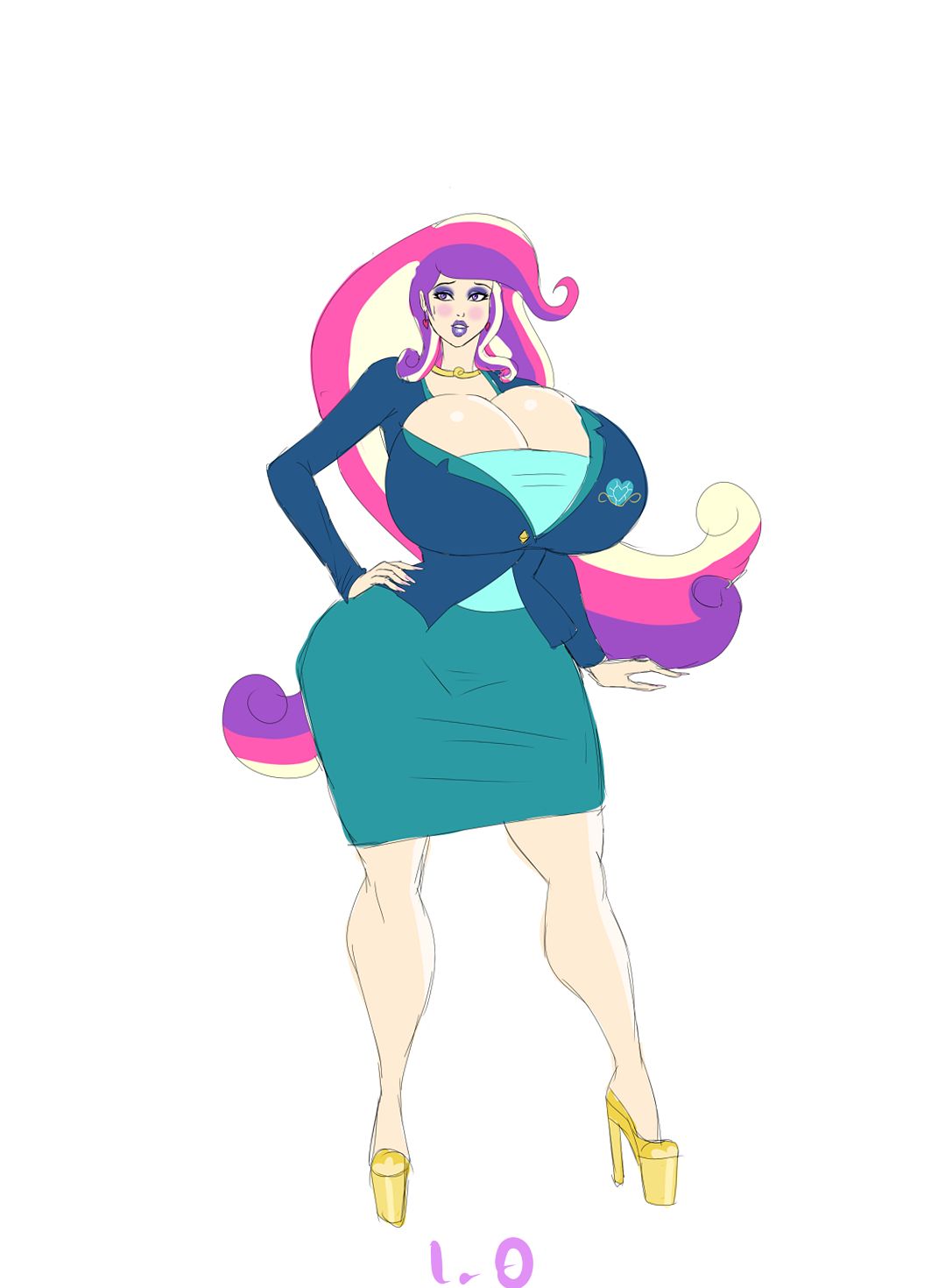 Bimbo Canterlot High (+Misc. Other Bimbo Art) - by Annon 1063