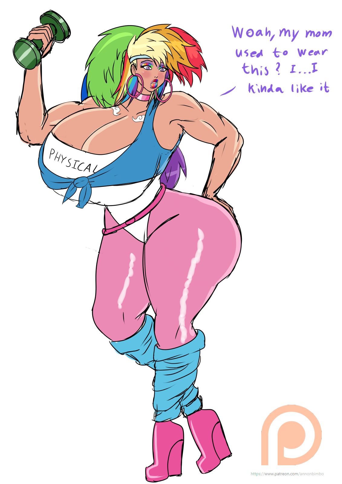 Bimbo Canterlot High (+Misc. Other Bimbo Art) - by Annon 1104