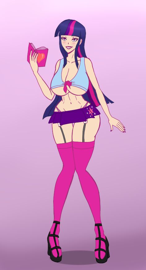 Bimbo Canterlot High (+Misc. Other Bimbo Art) - by Annon 2