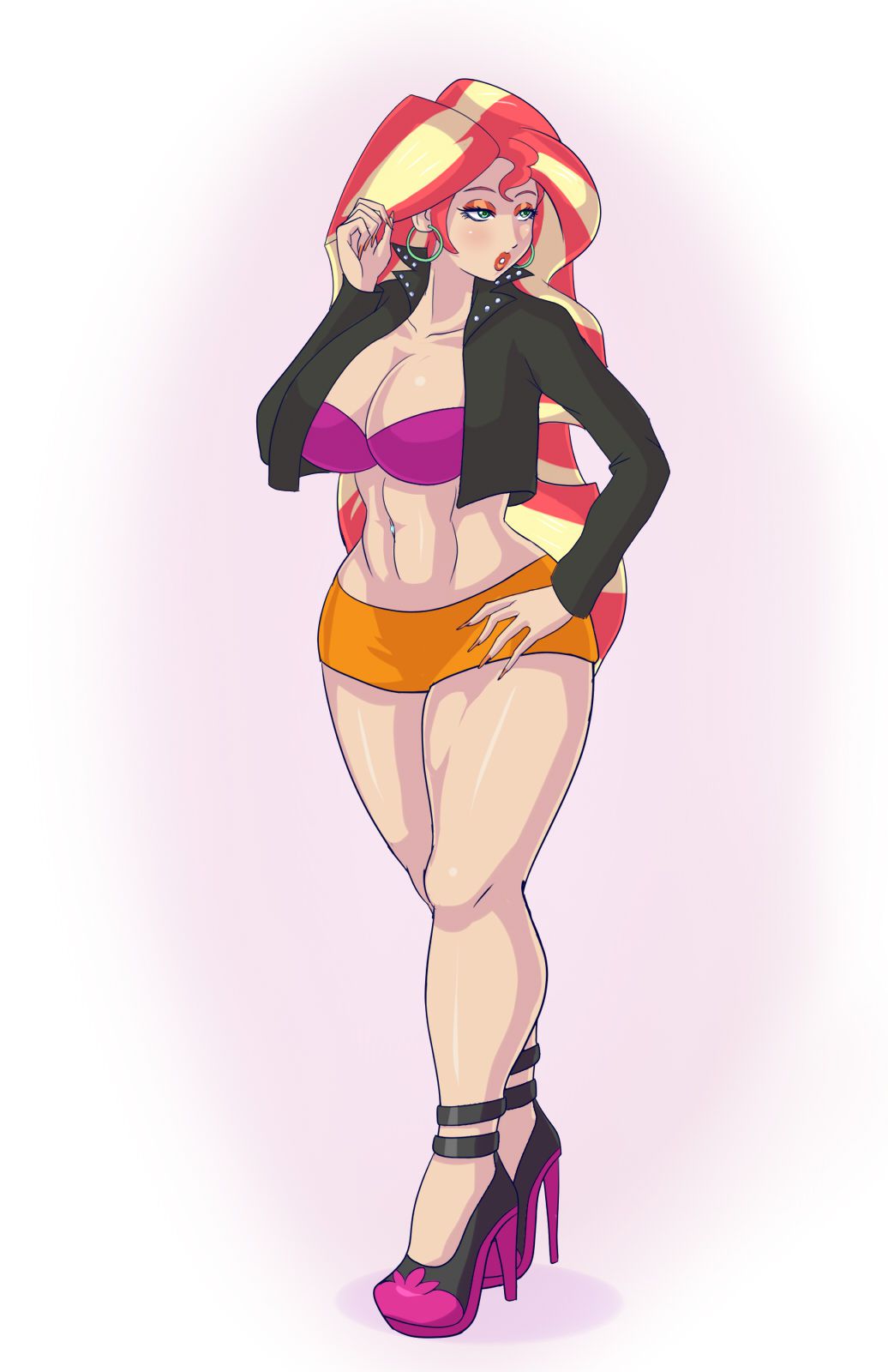 Bimbo Canterlot High (+Misc. Other Bimbo Art) - by Annon 202