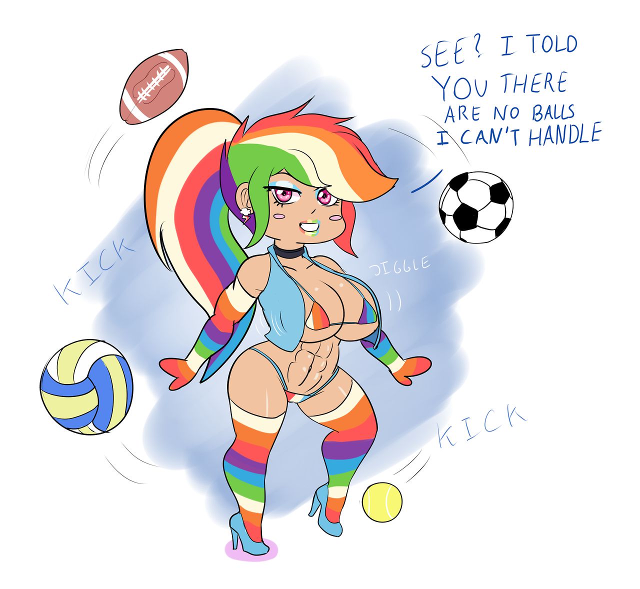 Bimbo Canterlot High (+Misc. Other Bimbo Art) - by Annon 384