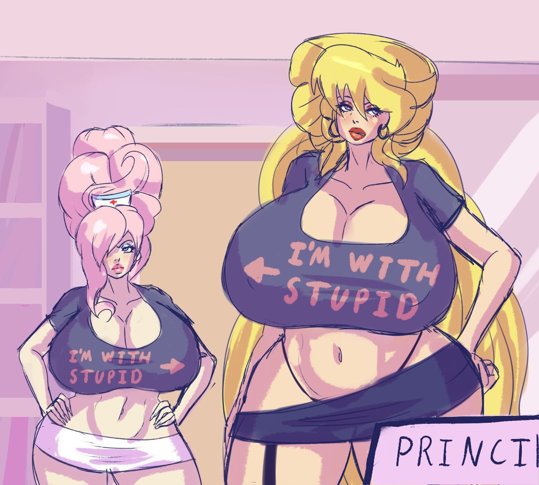 Bimbo Canterlot High (+Misc. Other Bimbo Art) - by Annon 456