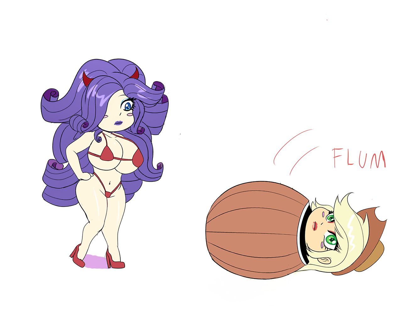 Bimbo Canterlot High (+Misc. Other Bimbo Art) - by Annon 484