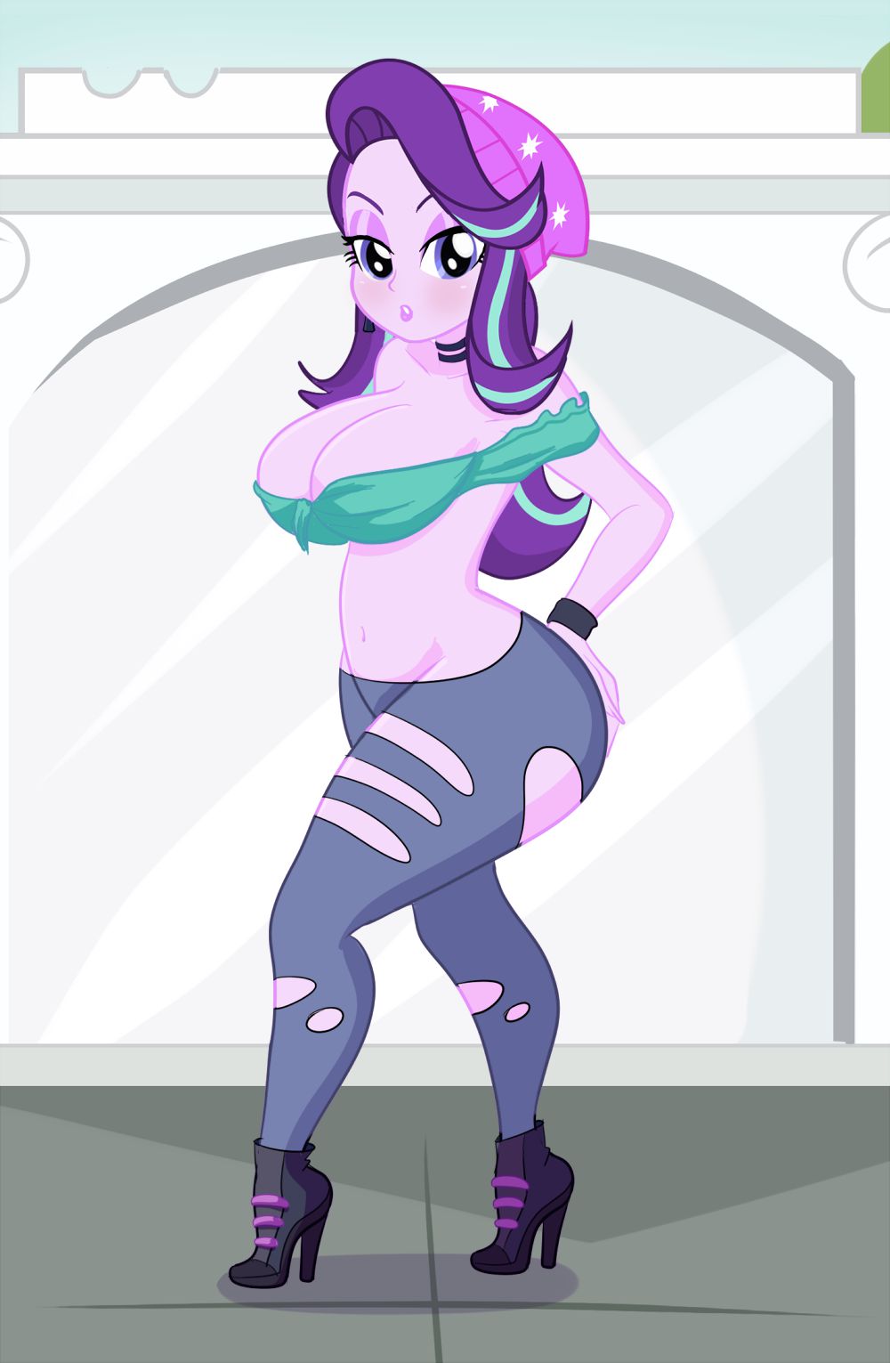 Bimbo Canterlot High (+Misc. Other Bimbo Art) - by Annon 533