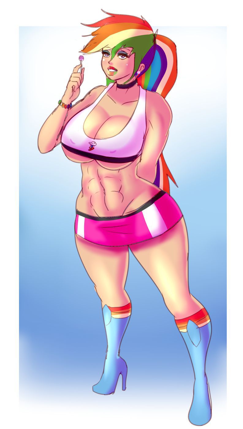 Bimbo Canterlot High (+Misc. Other Bimbo Art) - by Annon 713