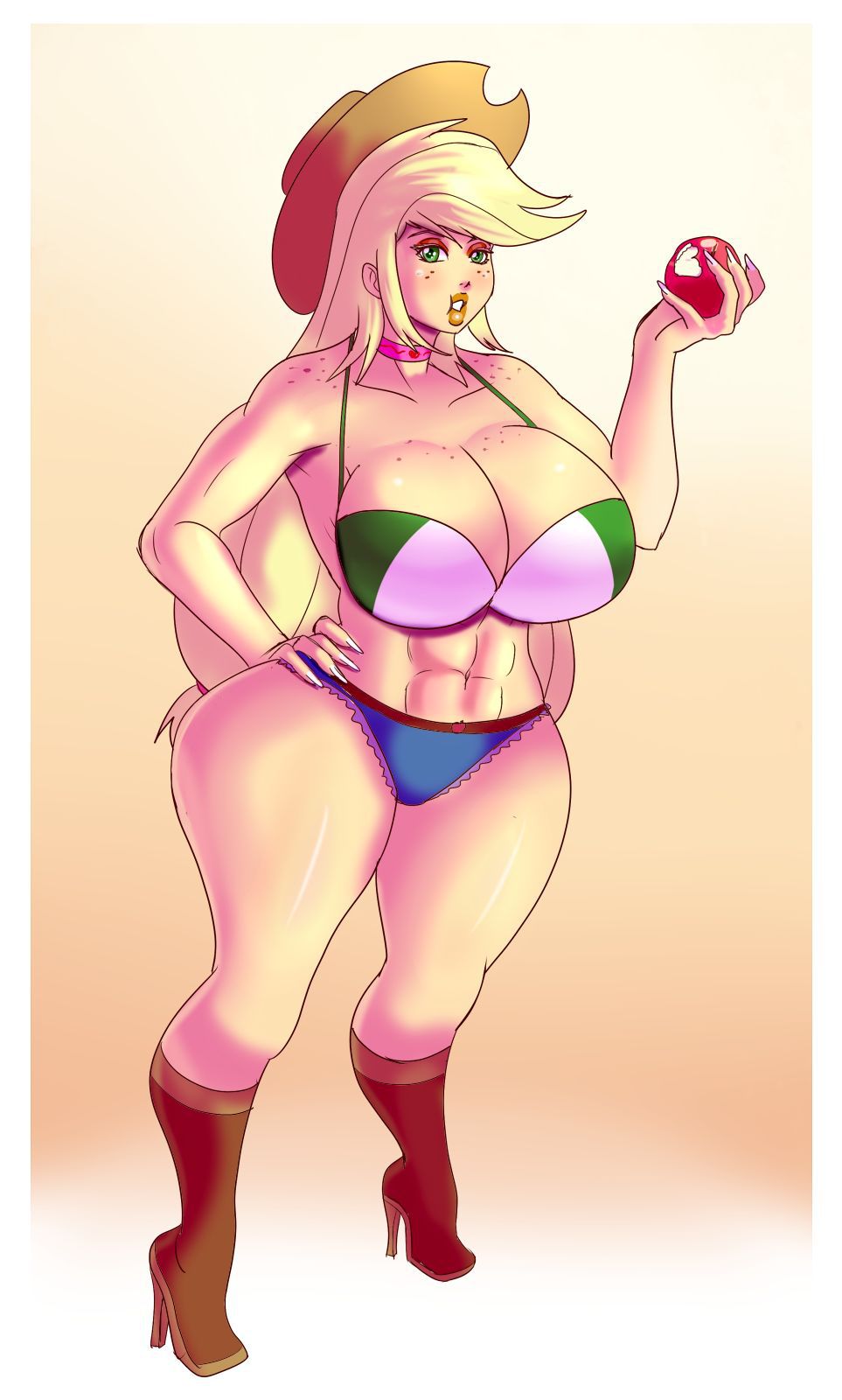 Bimbo Canterlot High (+Misc. Other Bimbo Art) - by Annon 718