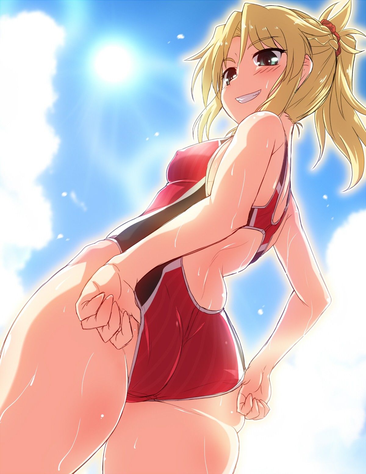 Swimming swimsuits are pitchy, but that's great, isn't it? I don't like the side that wears it. 3