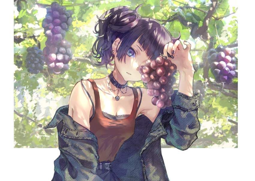 [It's a phantom grape! ] Secondary erotic image of grapes and girls 12