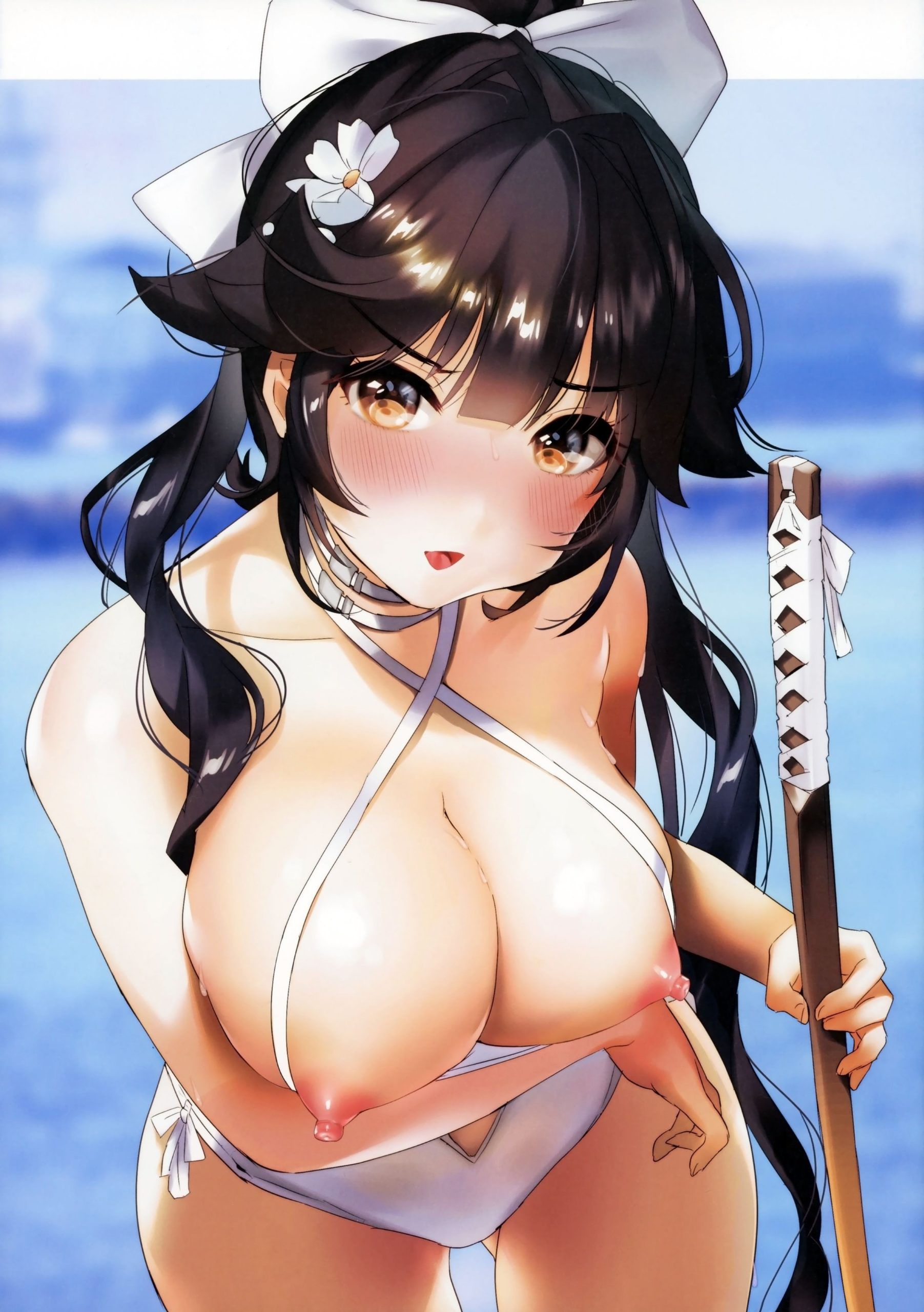 Isn't this the kind of Yamato girl we're looking for? Two-dimensional erotic image of a deep girl who is redding by doing naughty things called 3