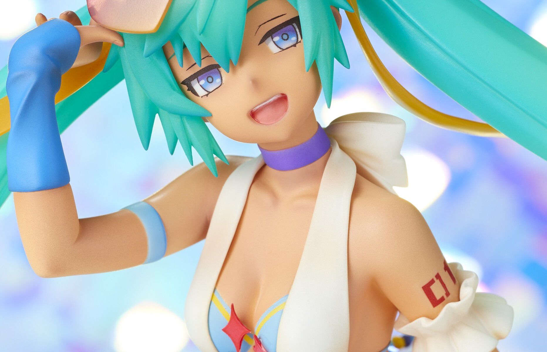 [Hatsune Miku] erotic tanned and erotic figure of a very nice swimsuit costume in Jito eyes! 1